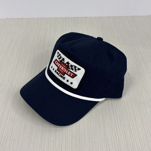 NEW! CHEVROLET RACING Officially Licensed Blue Rope Patch Snapbak Hat - Picture 3 of 6